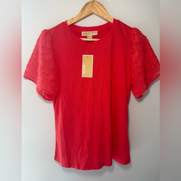 Michael Kors Red Fitted Blouse - Picture 1 of 5